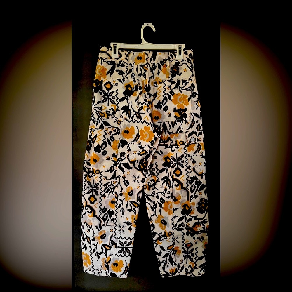 Anthropologie Ikat Patterned Cargo Pants